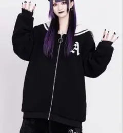 amilige セーラーカラーZIP ブルゾン 地雷系 amilige セーラーカラーZIP ブルゾン 地雷系 - メルカリ