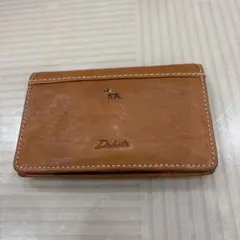Dakota ブラウンレザー二つ折り財布 カード入のサムネイル