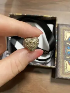美品　希少　DIOR ピアス パール ディオール　ハートピアス