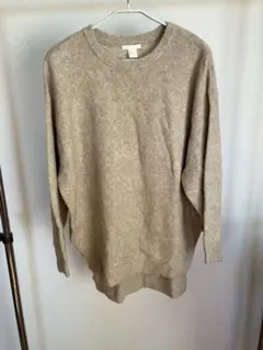 レディースニット　ベージュ　h&m