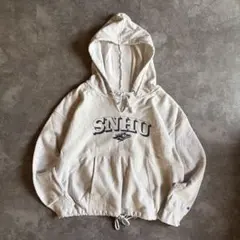 00s Champion スウェット リバースウィーブ カレッジロゴ パーカーM