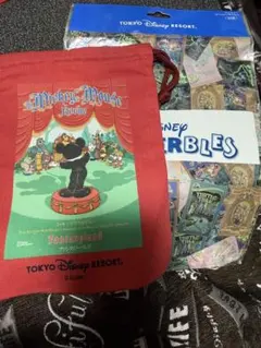 【新品未使用】東京ディズニーリゾート 巾着ワンダブルズ　ミッキーマウスレビュー
