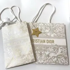 【新品未使用】Dior 紙袋 2点 チャーム付