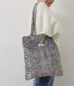 Uhr スパンコール トートバッグ