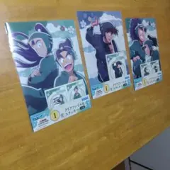 セガラッキーくじ 忍たま乱太郎　Ａ−４クリアファイルとステッカー ３セット