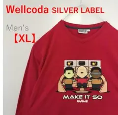 ≪ロンＴ≫Wellcoda SILVER LABEL レッド XL