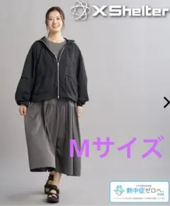 ワークマン★レディースエックスシェルター暑熱αフードブルゾン★Mサイズ