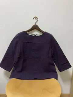 スピックアンドスパン 【フランス製】ツィードウールトップス