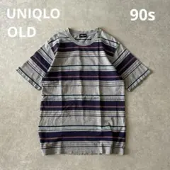 90s ユニクロ OLD UNIQLO マルチボーダー Tシャツ Y2K