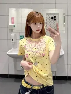 イエロー 半袖Tシャツのサムネイル