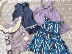 80cm 女の子 ワンピース ラルフローレン　オバイビ　など　4点セット