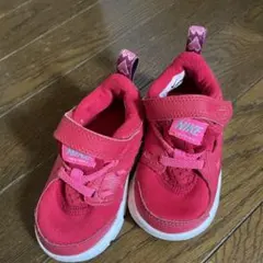超美品Nike 赤 スニーカー ベルクロ11cm