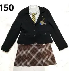 美品★キューティーリボン 卒業式 入学式 女の子 フォーマルスーツ 卒服　150