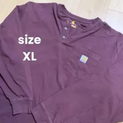 【US古着】カーハート k128 ヘンリーネック ロンT カットソー