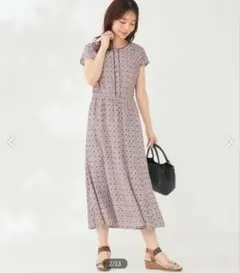 any SiS 【洗える 】 プロヴァンスレディプリント ワンピース Ｍ