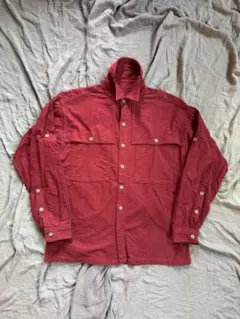 週末限定セール❗️コムデギャルソン田中オム　ネルシャツ　赤 COMME des GARÇONS HOMME 長袖シャツ レッド 田中オム - メルカリ