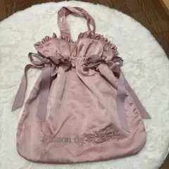 メゾンドフルール　トートバッグ ダブルリボン　ピンク