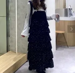 フリルティアードジャンパースカート