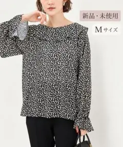 【新品】 ロペピクニック 2WAY サスティナブルプリントフリルブラウス