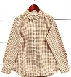 新品♪Lサイズ クロコダイル チェック柄シャツ