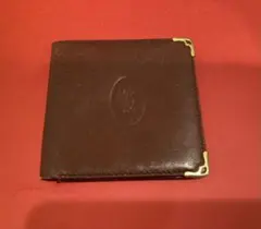 Cartier 二つ折り財布 バーガンディのサムネイル