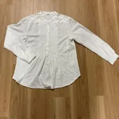 ユニクロ レーヨンピンタックプルオーバーブラウス（長袖） Sサイズ