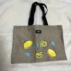 KALDI レモン柄 ショルダーバッグ