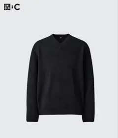 UNIQLO C Vネックセーター ブラック L