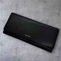 美品 ポールスミス 長財布 ブラック レザー マルチカラー メンズ レディース