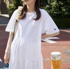 【M】 フリークスストア × チャンピオン ティアードワンピース