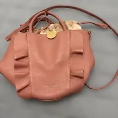 【美品】ブルーレーベルクレストブリッジ レザー フリル 巾着 2WAY バッグのサムネイル