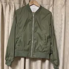 earth music &ecologyオリーブグリーン リバーシブルジャケット