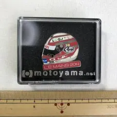 本山哲 2014年ル•マン24Hレース着用ヘルメット ピンバッジ
