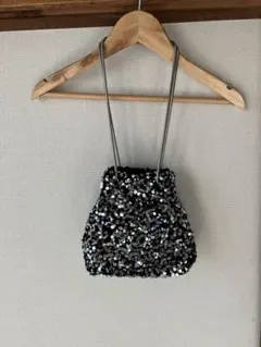 スパンコール装飾のパーティーバッグ