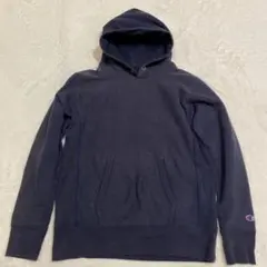 チャンピオン リバースイーブ パーカー ネイビーLサイズ 古着系 復刻