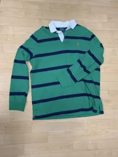 Polo by Ralph Lauren 緑青ストライプ 長袖