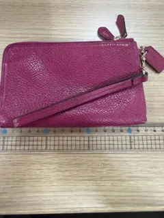 COACH コーチ リストレット ポーチ ピンクのサムネイル