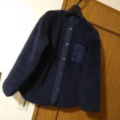 UNIQLO・Marimekkoネイビー フリースジャケット ボタン付き