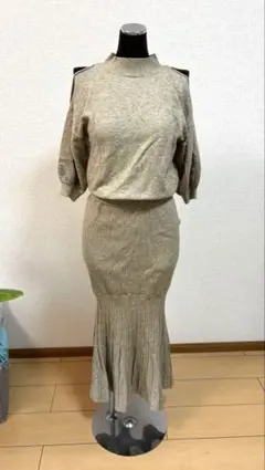 MURUA ニットセットアップ ベージュ F