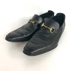 GUCCI グッチ ホースビット ローファー ブラック レザー メンズ ブランド