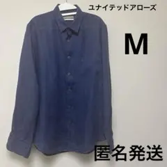 ユナイテッドアローズ　ブルー　長袖シャツ　Mサイズのサムネイル