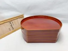 未使用 懐石道具 木製溜塗 9寸 ヘギ目 四方膳 5客揃 銘々盆 懐石盆 紙箱 楽天市場】懐石盆 木製 尺3 栓長角切立盆 ブラウン塗 盆 敷膳