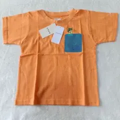 コーエン　オレンジ Tシャツ サイズ120 ポケット付きのサムネイル