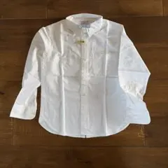 ホワイトボタンダウンシャツ 120サイズ