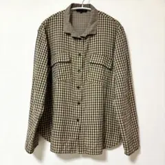 NOIVANーSTEINチェック柄 長袖シャツ サイズ9