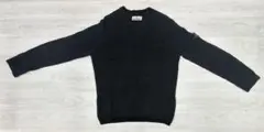 Stone Island クルーネックニット ブラック 最終値下げ - メルカリ