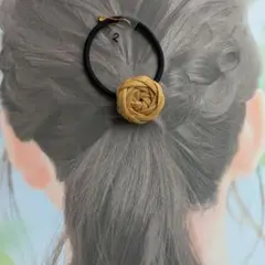 2ラタンのモチーフヘアゴムS　ラタンTEFU