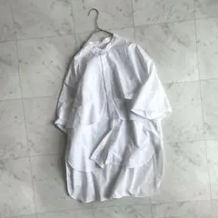 美品✨Cygneシーニュ ロングシャツMaurice ワンピース ホワイト - メルカリ