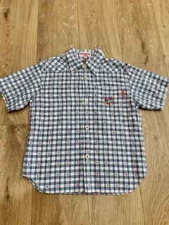 ミキハウス　半袖シャツ　チェック　110 キッズ