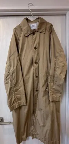 coen ギャバステンカラーコート ベージュ M